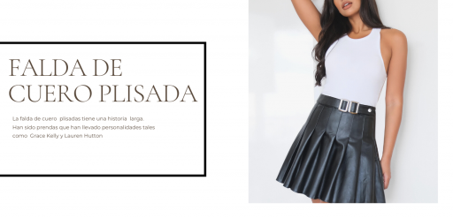 pleated leather skirt